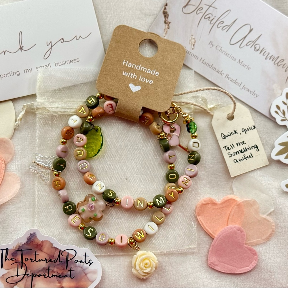 Taylor swift “I hate it here”Handmade necklace/bracelet crossover